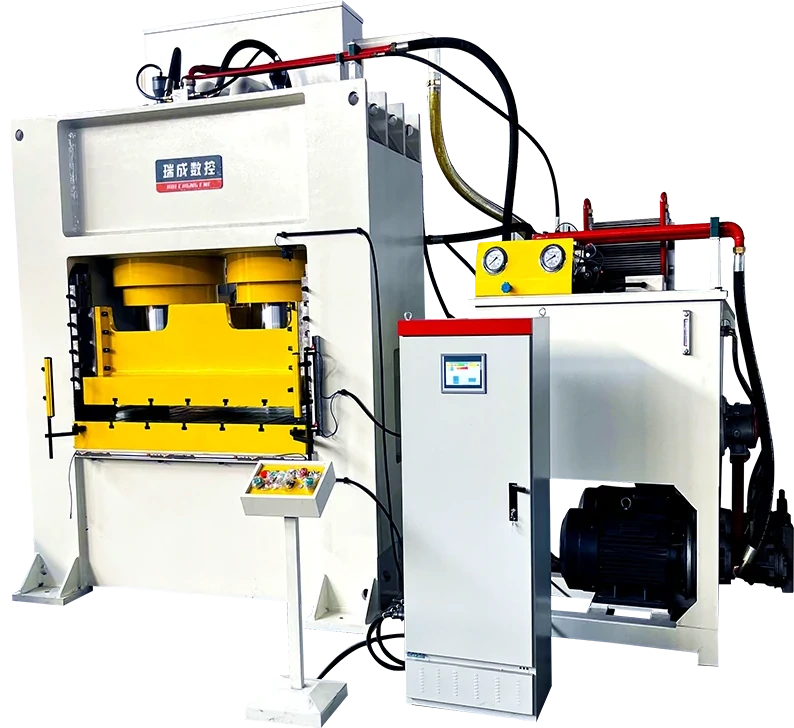 H-frame hydraulic press for titanium orthopedic implant precision forming