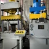 Front view of 100 ton 3-beam 4-column hydraulic press machine