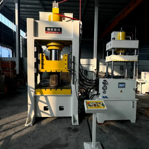 250 ton closed frame hydraulic press front view industrial machine