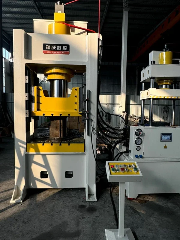 250 ton closed frame hydraulic press front view industrial machine