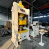 250 ton closed frame hydraulic press left side view industrial equipment