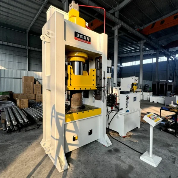 250 ton closed frame hydraulic press left side view industrial equipment