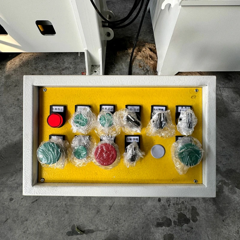 closed frame hydraulic press machine 250 ton closed frame hydraulic press worktable and PLC control system detail