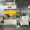Front view of 315 ton double cylinder four column hydraulic press machine.