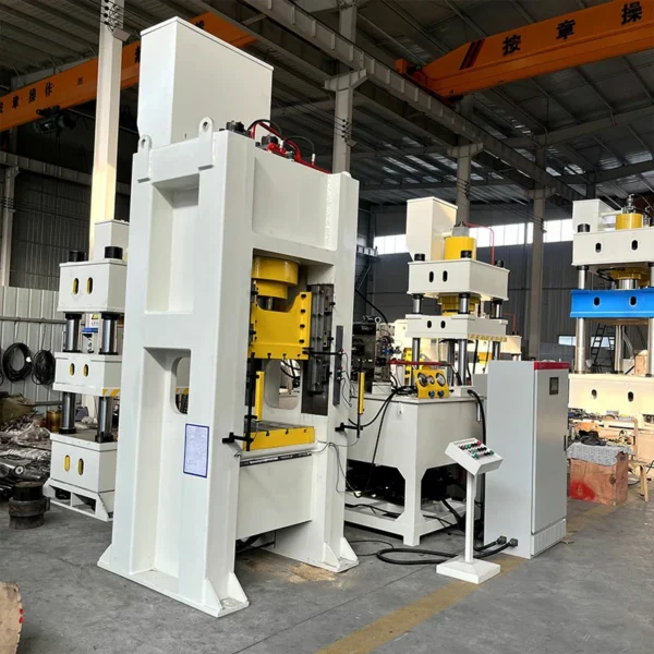 500 ton hydraulic press left side view