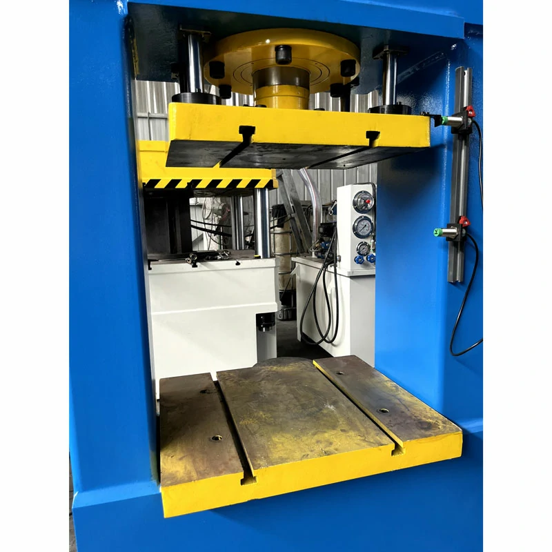 gantry hydraulic press machine 80 ton gantry hydraulic press worktable and hydraulic system detail
