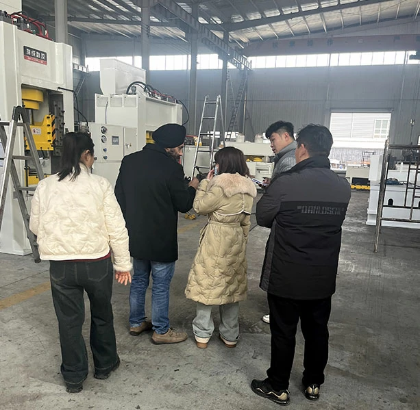 Indian customer visiting Ruicheng CNC factory