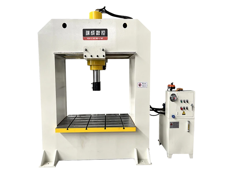 Gantry hydraulic press for pharmaceutical tablet compaction