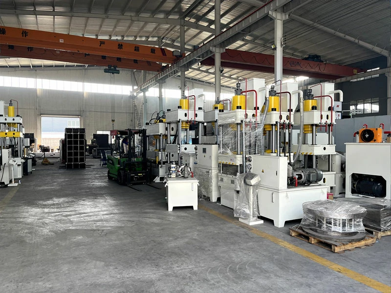 Corner of Ruicheng factory workshop showing hydraulic press machines