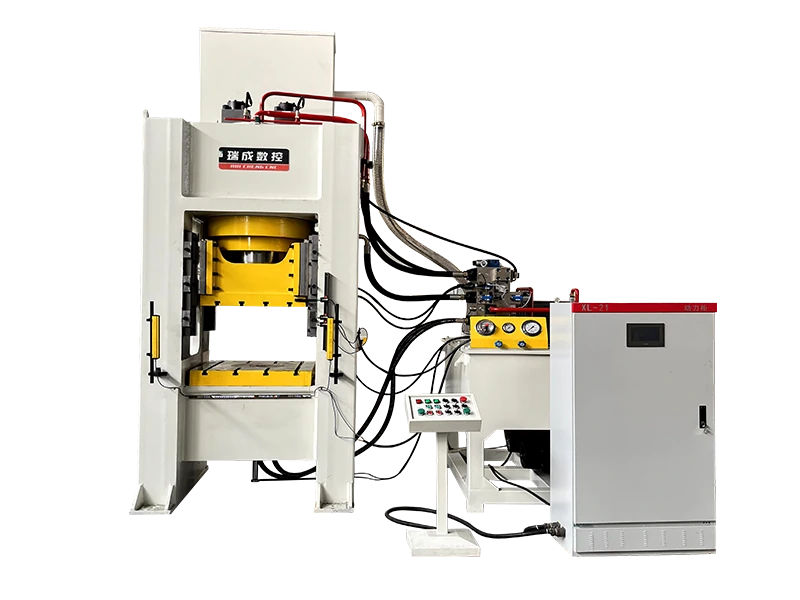 H-frame hydraulic press for titanium superplastic forming aerospace components