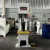 10 ton single arm hydraulic press front view with 600mm opening and 300mm stroke
