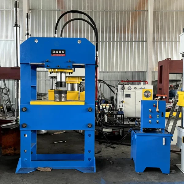 150 ton gantry hydraulic press front view with 800mm opening and 300mm stroke