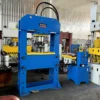 150 ton gantry hydraulic press left side view with 7.5kw motor and adjustable moving worktable