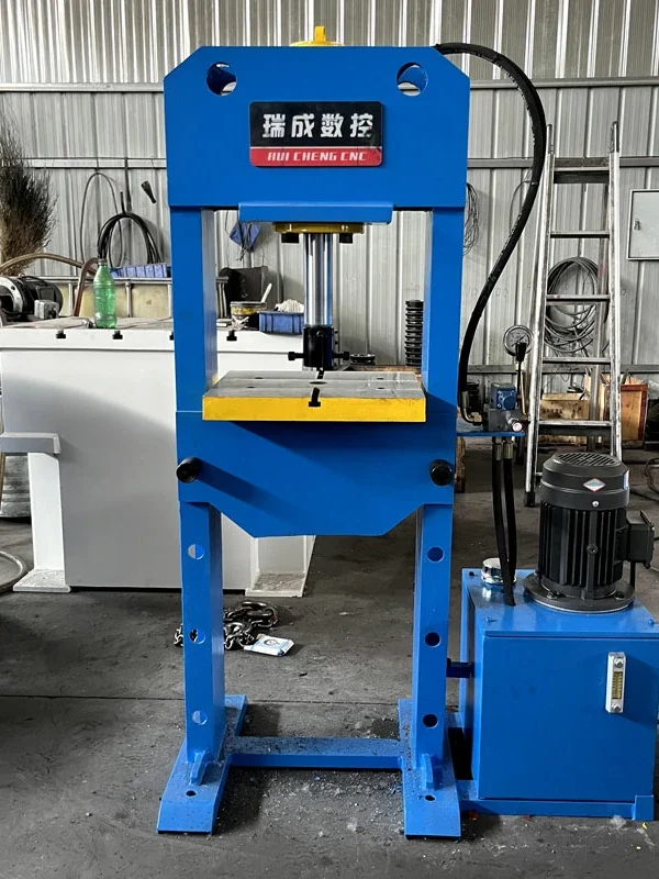 20-ton-gantry-hydraulic-press-front-view-800mm-opening 20 ton gantry hydraulic press front view with 800mm opening and 450x400mm worktable