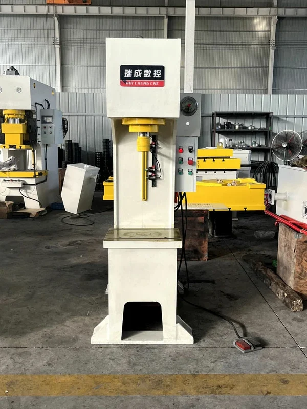 40-ton-single-arm-hydraulic-press-front-view 40 ton single arm hydraulic press front view