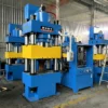 four column hydraulic press left side view with 900mm worktable