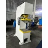single arm hydraulic press machine left side view