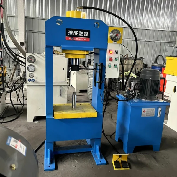 63 ton gantry hydraulic press left view