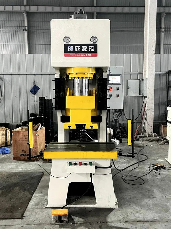 80-ton-hydraulic-punch-press-front-view 80 ton hydraulic punch press front view with air cooling fan