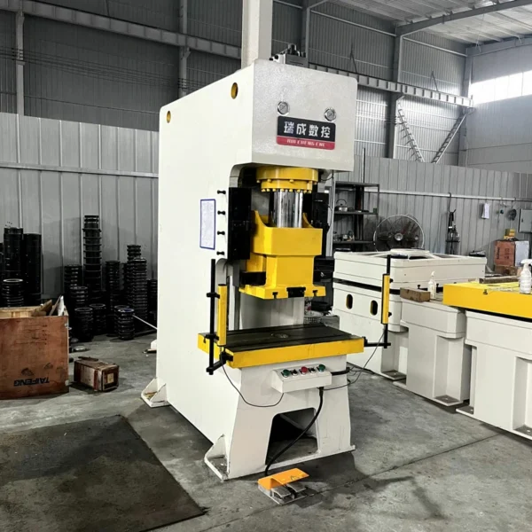 left side view of 80 ton hydraulic punching machine