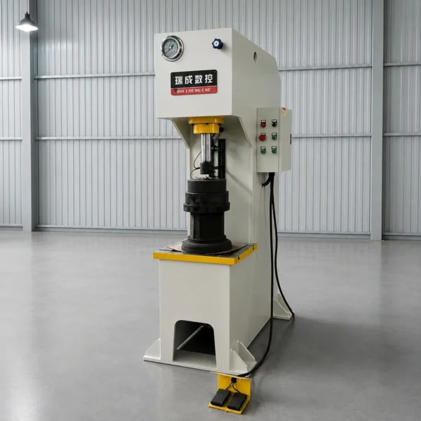 20 ton single arm hydraulic press right view