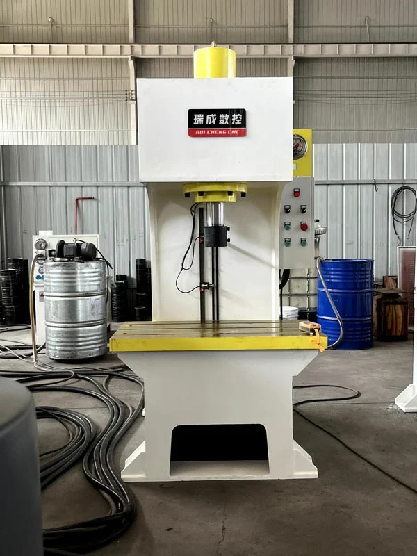 50-ton-single-arm-hydraulic-press-front 50 ton single arm hydraulic press front view