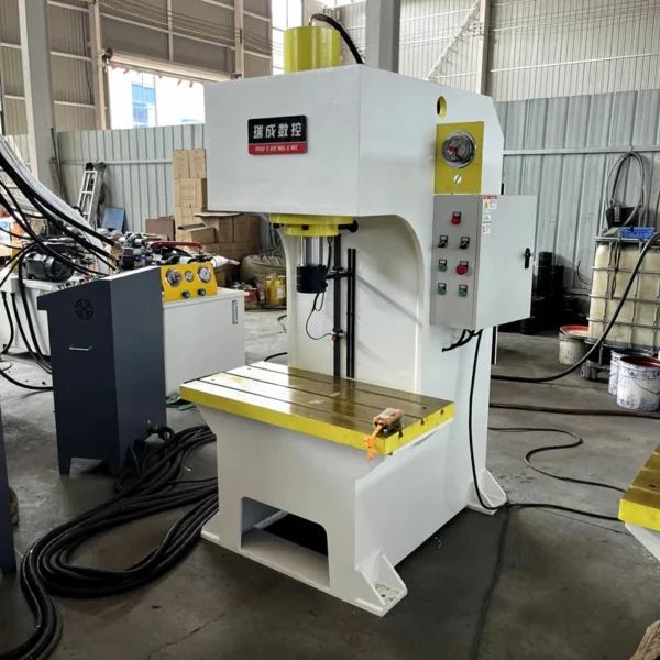 50 ton single arm hydraulic press right view